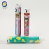 Manguera de pasta de dientes de plástico de aluminio de dibujos animados personalizada al por mayor para niños, manguera de pasta de dientes de color compuesto de plástico de aluminio familiar linda