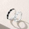 Anillo de Pareja Iris Anillo de Moda Simple para Mujer Japonés y Coreano Ins Anillo de Gota de Resina Cruciforme Anillo Abierto Ajustable