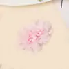 Presilhas de Cabelo de Chiffon com Flor para Crianças Transfronteiriças, Fofas Presilhas de Tecido Multicor Tridimensionais para Franja de Bebê, Grampos de Cabelo para Meninas de Feriado