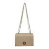 2026 Nova Tendência Design de Fivela de Cadeado Cor Sólida Bordado Acolchoado Textura de Corrente Crossbody Ombro Pequena Bolsa Quadrada