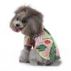 Camiseta para Perro Mascota Estilo Hawaiano DIY Transfronteriza Primavera Verano Casual Estilo Hong Kong Crisantemo Palmera Camiseta de Manga Corta para Mascota