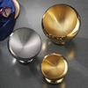 Tigela de Cozinha Coreana de Aço Inoxidável, Tigela Criativa de Boca Oblíqua, Tigela para Condimentos, Tigela para Molho Self-Service de Restaurante com Tampa, Multiuso em Forma de Bola