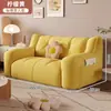 Sofá perezoso para dormitorio, tamaño pequeño, adecuado para relajarse y dormir, ideal para apartamentos de alquiler, sofá doble para sala de estar, sillón sofá individual informal