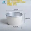 Tazones de Papel Kraft, Cajas de Empaque para Comida y Fruta, Tazones Desechables de Papel para Sopa Instantánea y Helado, Tazones para Arroz Frito y Ensalada para Uso Comercial