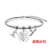 Pulsera de acero inoxidable con diseño de hueso de serpiente transfronterizo europeo y americano, regalo para la temporada de graduación, regalo festivo conmemorativo, pulsera con letras de acero de titanio