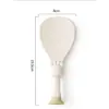 Cuchara para Arroz Antiadherente con Ventosa, Olla Arrocera Doméstica Resistente a Altas Temperaturas, Cuchara Vertical Antiadherente para Servir Arroz, Pala para Arroz