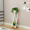 Suporte de Flores de Ferro para Varanda, Suporte de Flores Combinado de Dois Níveis para Piso Interno para Plantas Verdes, Suculentas e Plantas de Entrada
