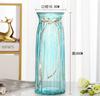 Vaso Criativo de Vidro Estilo Europeu Simples e Fresco para Plantas Verdes, Flores Frescas e Flores Secas, Ornamento de Decoração para Sala de Estar, Garrafa de Vidro em Estoque