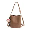 Bolsa Pequena Color Sólida da Moda Tendência para Mulheres Outono Retrô 2025 Nova Versátil de Ombro Transversal Tendência Bolsa Saco