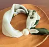 Colar de lenço de seda com pérolas e fecho magnético para mulheres, corrente fina para clavícula de verão, lenço pequeno retrô francês, lenço decorativo para o pescoço