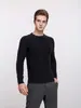 Suéter de punto a rayas transfronterizo yingao para hombre, nuevo suéter base de punto jacquard de cuello redondo de manga larga estilo americano para jóvenes