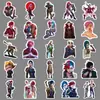 50 Peças de Adesivos Criativos de Animação de Jogo Personalizados para a Batalha das Duas Cidades, Incluindo Adesivos à Prova d'Água para Capinhas de Celular e Capacetes de Motocicleta