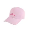 Gorra de Béisbol con Bordado de Letras Desgastadas Estilo Americano para Mujer, Moderna y Versátil, Adecuada para Uso Casual al Aire Libre y Ciclismo, Gorra de Pico Adelgazante