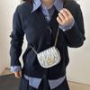 Bolso Mini Plisado Estilo Bowling Chica Letra Coreano de Moda Cadena para Padres e Hijos Cruzado Billetera para Niños