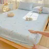 2026 Novo Lençol de Cama de Algodão Grosso de Verão Peça Única Não Algodão Algodão Puro Cobre-Cama Conjunto de Três Peças Protetor de Colchão