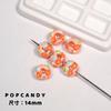 Bonitas cuentas sueltas de encaje con forma de flor pequeña, joyería artesanal, pulsera, collar, cadena para teléfono móvil, colgante, cuentas coloridas, amor, lindas