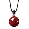 Colgantes de Cinabrio Natural al por Mayor para Hombres y Mujeres, Semillas de Acacia, Colgantes de Arena Dorada Púrpura, Collares de Pareja, Regalos Sencillos