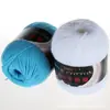 3 fios algodão leite lã bebê lã média fina lã artesanal diy material de tricô bolsa crochê boneca lã atacado