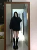 Chaquetaacolchada de algodón estilo americano, simple, con cuello alto, para mujer, para el otoño y el invierno, cálida, versátil, holgada, retro