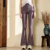 Conjunto Nuevo de Ropa de Yoga para Mujer Primavera/Verano 2026, Pantalones Largos Adelgazantes que Cubren la Cadera, Pantalones Deportivos Profesionales Ligeramente Acampanados con Sensación de Piel