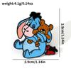 Personagens de desenhos animados de cinema e televisão europeus e americanos Emblemas de metal Ursinho Pooh e Tigrão Broche de liga Piglet Pijer Pin