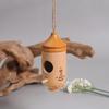 Nido de pájaro de madera para patio transfronterizo, nuevo nido de colibrí de madera maciza DIY, colgante, comedero para colibríes de jardín al aire libre, venta al por mayor
