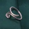 Anillo vivo Xiangyun de plata de ley S925 para mujer, retro, envejecido, anillo simple para el dedo índice, joyería al por mayor
