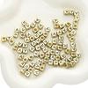 Cuentas acrílicas del alfabeto inglés, cuentas cuadradas, cuentas planas, cuentas redondas, accesorios de bricolaje hechos a mano, cuentas para pulseras, cuentas de mano.