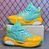 Zapatillas de baloncesto para niños, de cuero, nuevas zapatillas deportivas de otoño e invierno para niños, además de zapatillas de algodón y terciopelo, zapatillas profesionales con sonido de fricción