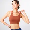 Sujetador Deportivo Sexy Cruzado de Espalda Descubierta, Fácil de Poner y Quitar, Push-Up, Sin Aros, Sujetador Deportivo para Yoga, Sujetador Deportivo