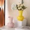 Jarrón de Cerámica Estilo Nórdico Ins Jarrón de Flores Creativo Adorno de Decoración para Escritorio de Sala de Estar Arreglo Floral Flores Secas Arte de Flores Artificiales