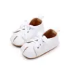 Zapatos de Bebé Nuevos de Imitación para Primavera y Otoño Zapatos de Bebé Suaves Transpirables con Cordones Zapatos para Primeros Pasos