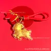 Produto novo criativo de ouro 999 puro: Chaveiro de ovelhinha "Flor Rica", pingente de nuvem auspiciosa e ovelha da fortuna, personalizável para atacado