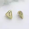 Nuevos Pendientes Exquisitos de Estilo Europeo y Americano, Pendientes de Textura de Lujo Ligero de Gama Alta, Aretes de Moda Geométricos Irregulares Únicos