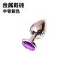 Plug Anal Metálico com Diamante Plug Anal Ponto G para Homens e Mulheres, Adequado para Uso Externo, Expansão Anal, Plug Crisântemo, Crisântemo Gay