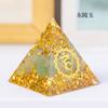Cristal Natural 3cm Grava de Cristal Pirámide de Resina Adorno Hogar Oficina Escritorio Torre de Energía Adorno Venta al por Mayor