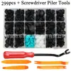 Kit de clips para coche con hebilla en caja transfronteriza de 299 piezas, remache de plástico para placa decorativa de puerta de parachoques, firmware de guardabarros delantero