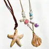 Collar de conchas estilo vacacional para mujer, cadena para la clavícula tejida de nicho de lujo ligero de alta gama, cadena para el cuello simple, moderna, fresca y versátil
