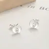 Aretes de Hilo de Manzana para Mujer Plata de Ley 925 Nuevo Estilo 2024 Moda Personalizada Aretes de Hélice de Fruta Joyería de Oreja Elegante Ins