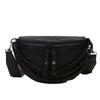 Bolsa de peito super popular 2023 novo estilo coreano moderno estilo ocidental corrente Bolsa de cintura feminina alça de ombro larga bolsa pequena para disco e salto