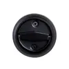 Cerradura de Puerta con Anilla de Acero Inoxidable, Cerradura de Manija Gruesa de un Solo Lado para Puerta de Baño, Cerradura de Puerta Redonda Empotrada Invisible para Pared de Fondo