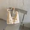 Bolsa feminina de grande capacidade, nova bolsa tote da moda outono 2026, casual, para escola e trabalho, bolsa de ombro versátil