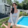 Traje de baño de una pieza para envío directo, para padres e hijos, adelgazante, protección solar, cubreplaya, conjunto de una pieza y dos piezas para niños pequeños y medianos, trajes de baño para niñas y madre e hija