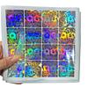 Etiqueta láser antifalsificación personalizada código bidimensional procesamiento de logotipo holográfico impresión adhesivo papel adhesivo pegatinas para abrir el fondo