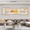 Pintura Decorativa de Lujo para Sala de Estar Pintura Colgante de Pared de Fondo para Sofá de Alta Gama Paisaje Atmosférico Pintura Superpuesta para Oficina