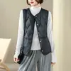 Fotos reales del nuevo chaleco ligero de algodón de invierno 2026 para mujer, estilo corto, capa interior de moda, adecuado para figuras petite, se usa como chaqueta interior