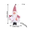 Muñeca de Navidad al por mayor Hong Kong Gorro de punto de amor Ciervo Muñeca Reno Muñeca sin rostro Decoración de escritorio Adornos