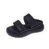Pantuflas Gruesas para Mujer Verano para Exterior 2023 Nuevas Pantuflas Planas Casuales de Pan para Mujer