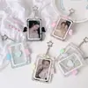 Portatarjetas Rígido Acrílico Estilo Ins con Alas de Ángel para Fans de K-Pop Portatarjetas de Película para Tarjetas Pequeñas de 3 pulgadas Set de Colgantes para Tarjetas Polaroid de Estudiante