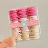 Mini Liga de Goma para Bebé para Niños No Daña el Cabello, Liga para el Cabello Pequeña para el Pulgar, Diadema Colorida de Alta Elasticidad para Niña